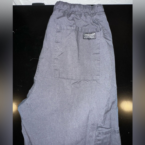 Gray Cherokee Workwear Scrub Pants - Picture 1 of 3
